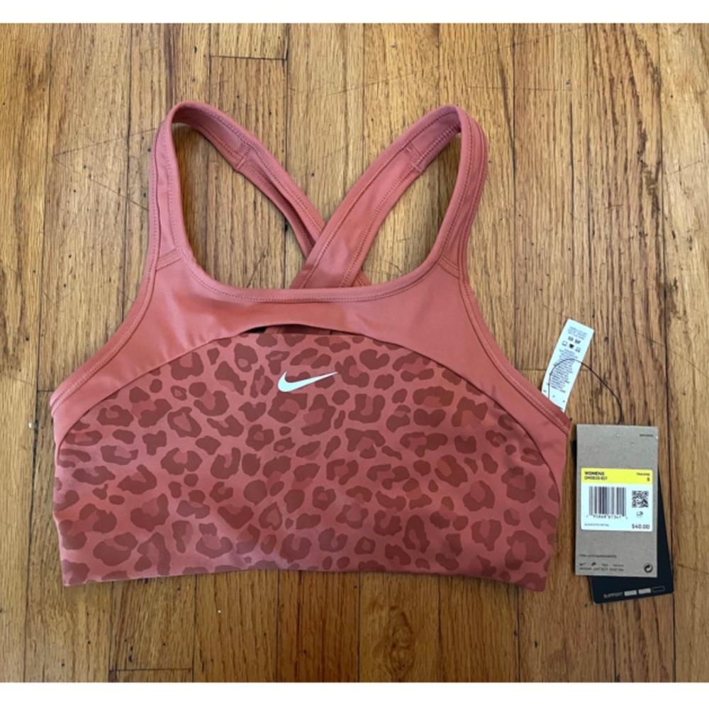Nike Leopard Medium Support Sports Bra - Picture 3 of 5